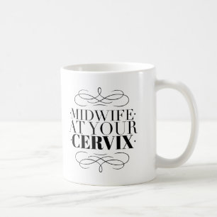 Partera en su cerviz - taza de café del trabajado