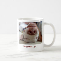 ¡Partes inferiores para arriba! Taza de café
