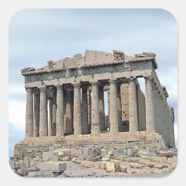 Parthenon Pegatina (Anverso)