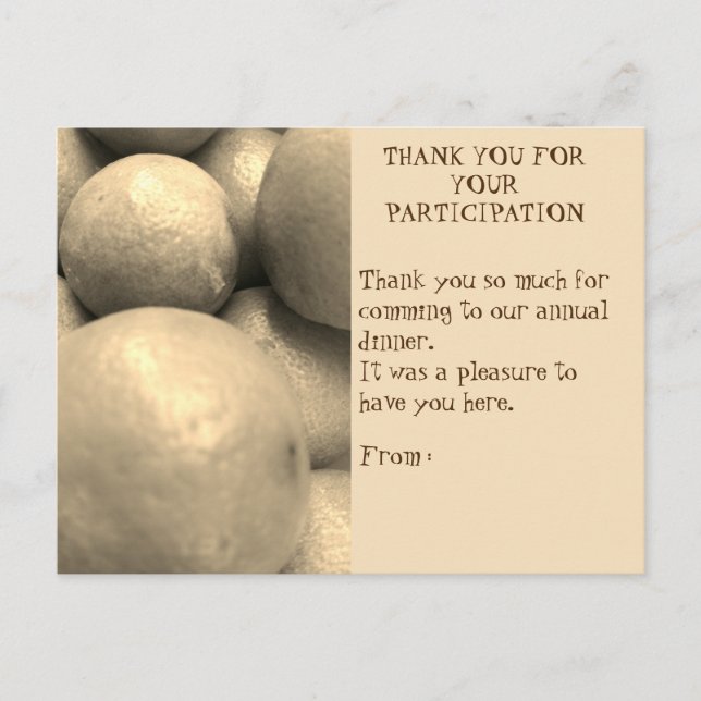 PARTICIPACIÓN DE LA CENA GRACIAS A SU TARJETA (Anverso)