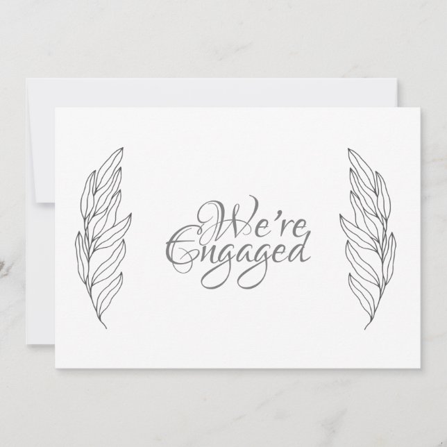 Participación, invitación de fiestas comprometidos (Anverso)