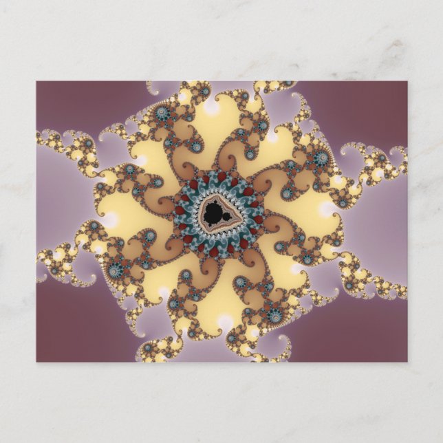 Partícula atómica - Postal fractal (Anverso)