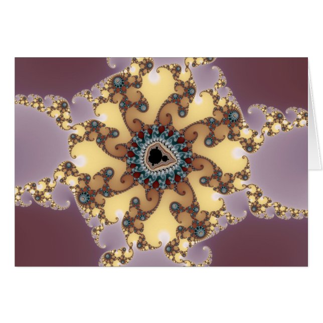 Partícula atómica - Tarjeta fractal (Anverso (Horizontal))