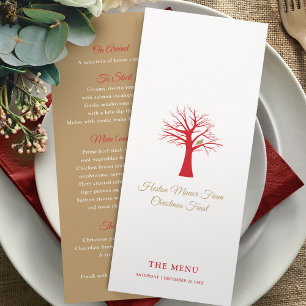 Partida de eventos de navidades en un menú de árbo