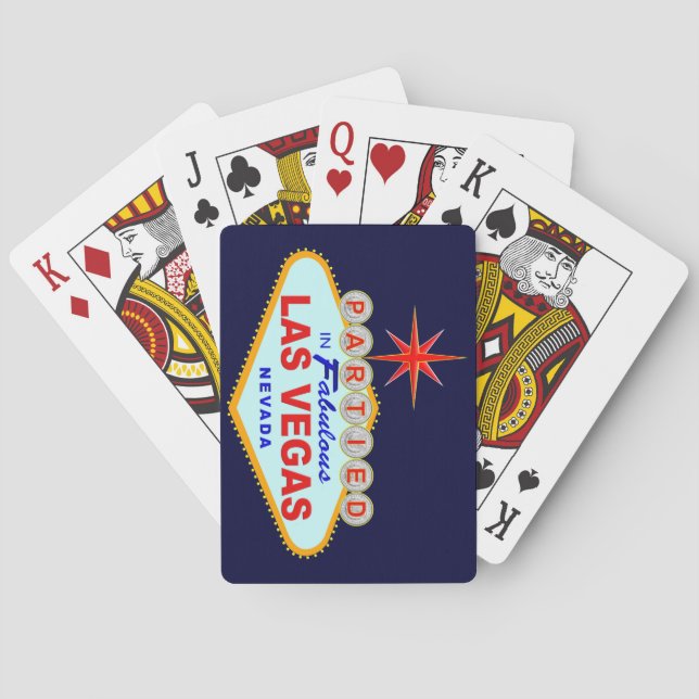 Partida en las fabulosas cartas de juego de Las Ve (Reverso)