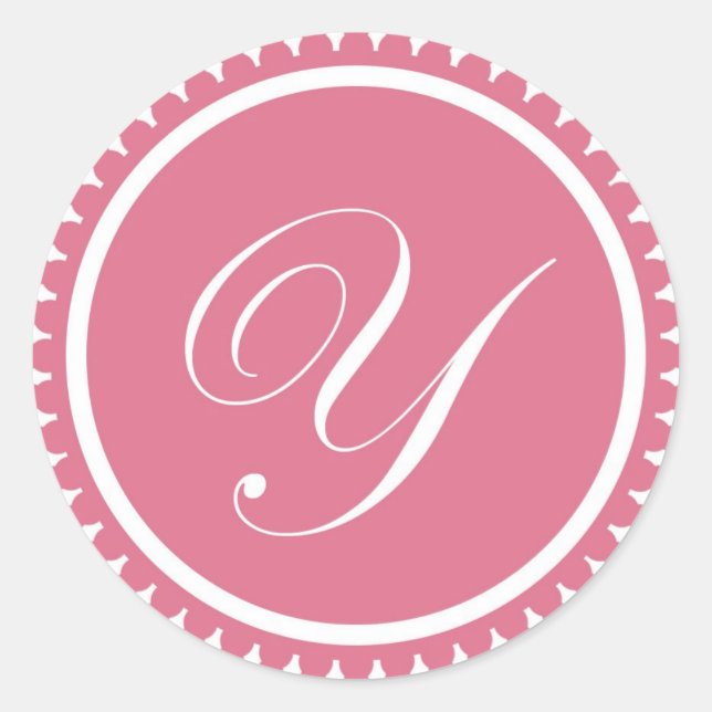 Partida inicial de sello monograma rosa princesa Y (Anverso)