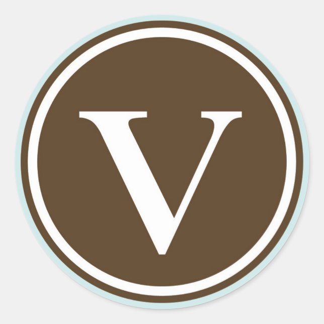 Partida inicial del sello de la letra del círculo 