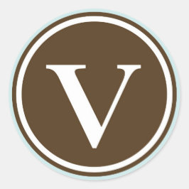 Partida inicial del sello de la letra del círculo