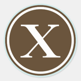 Partida inicial del sello de la letra del círculo