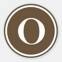 Partida inicial del sello de la letra del círculo