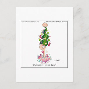 PARTIDGE EN UNA postal DE ÁRBOL DE PELO