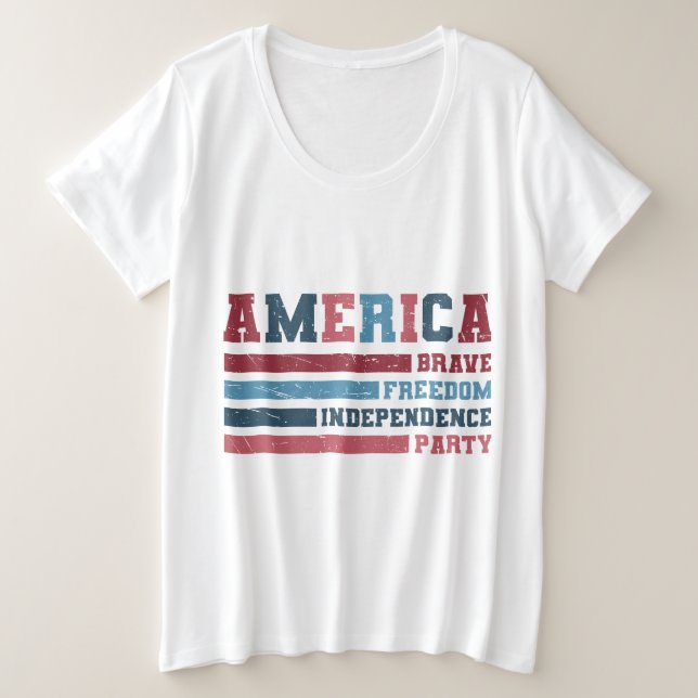 Partido América Valiente, Libertad, Independencia (Anverso del diseño)