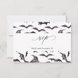 Partido Bat Halloween con Comida RSVP White