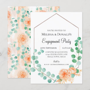 Partido de compromiso floral Eucalyptus Green Peac