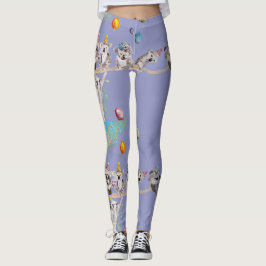 Partido de Cumpleaños de Koala, koalas Leggings pú