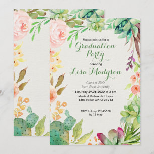 Partido de Graduación Cactus Invitación al Suroest