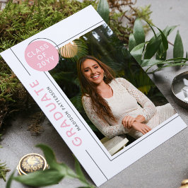 Partido de Graduación de Fotografías Gris Rosa con