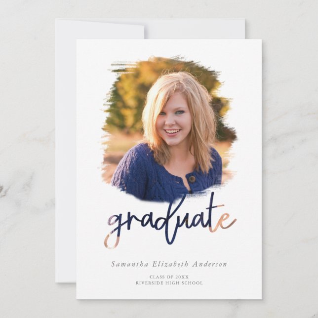 Partido de Graduación de Graduados de Brush Photo  (Anverso)