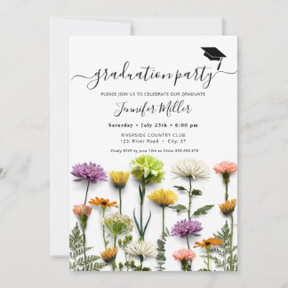 Partido de Graduación Floral y invitación
