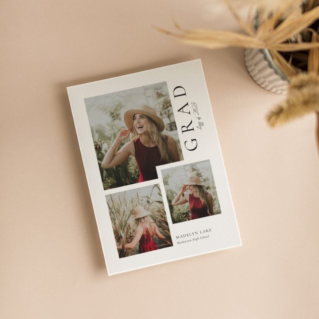 Partido de Graduación Moderna 3 Invitación a la fo (Subido por el creador)