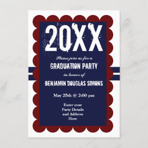 Partido de Graduación personalizado Invitación a l