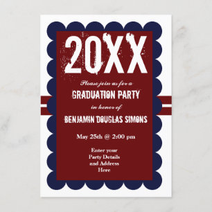 Partido de Graduación personalizado Invitaciones A
