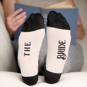 Partido de la boda de novias: calcetines rosados y