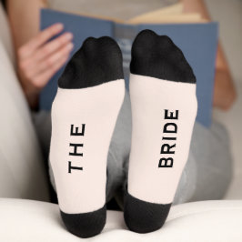 Partido de la boda de novias: calcetines rosados y
