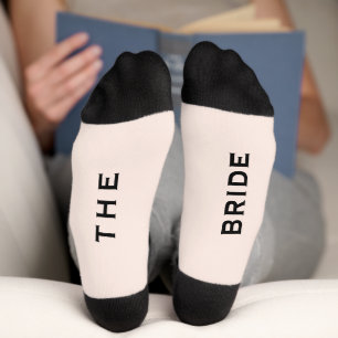 Partido de la boda de novias: calcetines rosados y