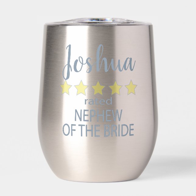 Partido de la novia y la boda: 5 estrellas sobrino (Frente)