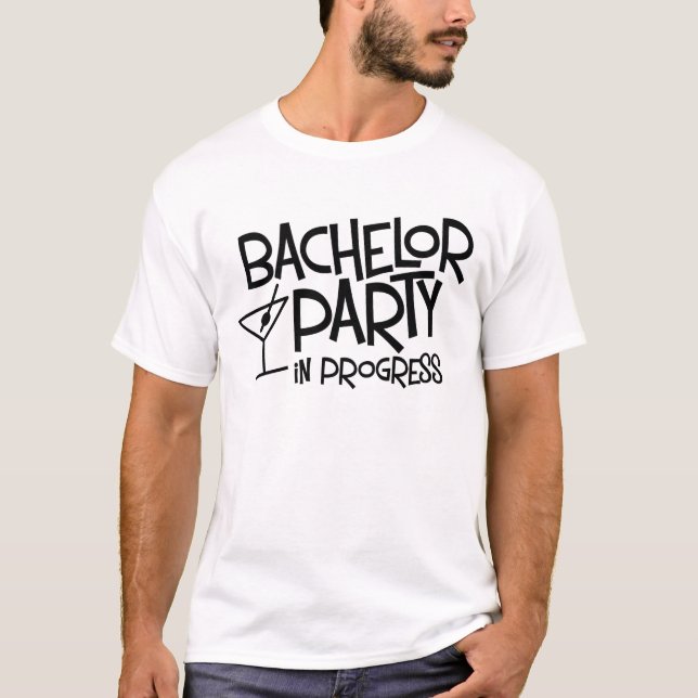 Partido del bachiller en progreso camiseta básica (Anverso)