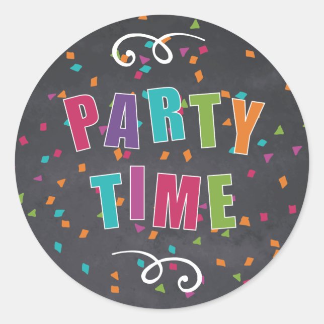 Partido del Cumpleaños de los Niños - Pegatina (Anverso)