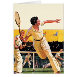 Partido del tenis de los dobles