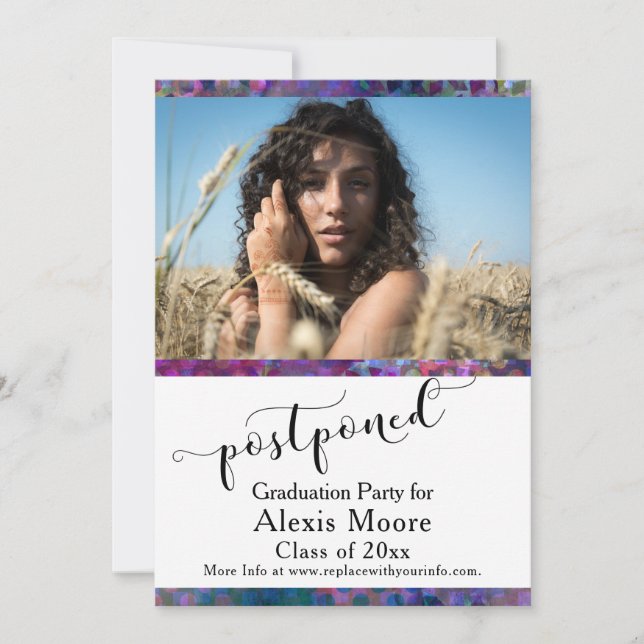 Partido Único de Graduación Postergó Tarjeta Fotog (Anverso)