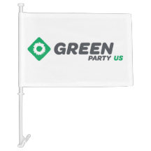 Partido Verde de la bandera del coche de Estados