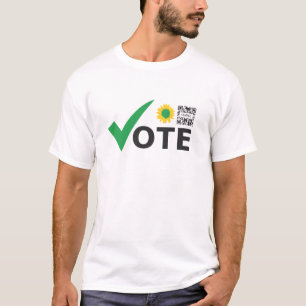 Partido Verde de la plantilla de la camiseta