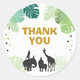 Partido Zoológico Favorecer Etiquetas Safari graci