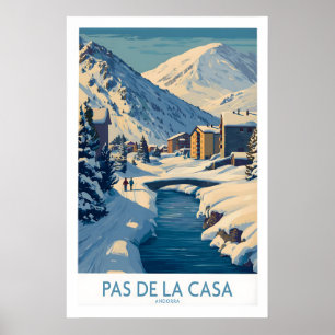 Pas de la Casa Andorra Impresión Artística Pueblo