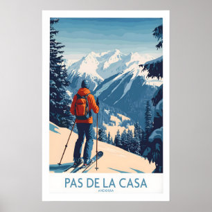 Pas de la Casa Andorra Impresión de Esquí Pirineos
