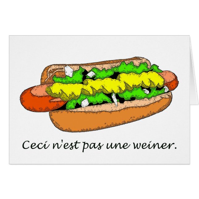Pas Une Weiner de N'est (Anverso (Horizontal))
