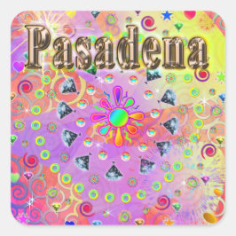 Pasadena Lucky Golden Pegatina