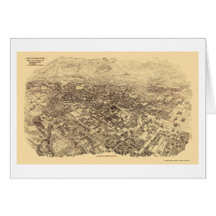 Pasadena, mapa panorámico de CA - 1903