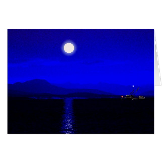 Pasaje con luz de la luna (Anverso (Horizontal))