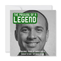 Pasaje funerario de una leyenda tarjeta de poema v