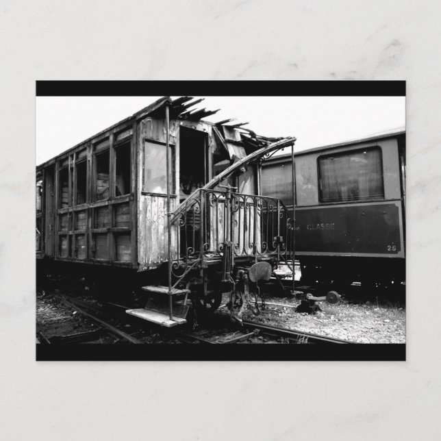 Pasajero De Madera Abandonado Carro Postal Le Mast (Anverso)