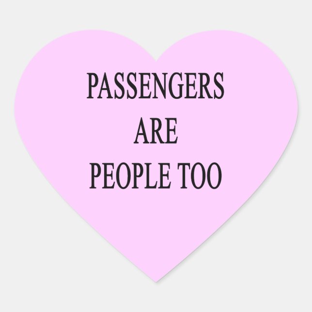 Pasajeros son muy sarcásticos Pegatinas de viaje (Anverso)