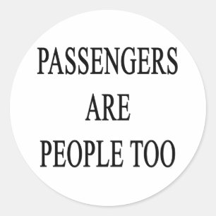 Pasajeros son Pegatinas de eslóganes de viajes