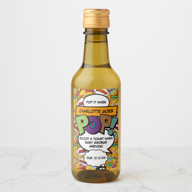 ¡Pásalo Cuando Se Pone POP! Fun Comic Baby Shower (Anverso)