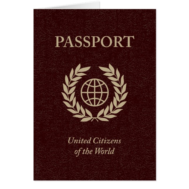 pasaporte color borgoña (Frente)