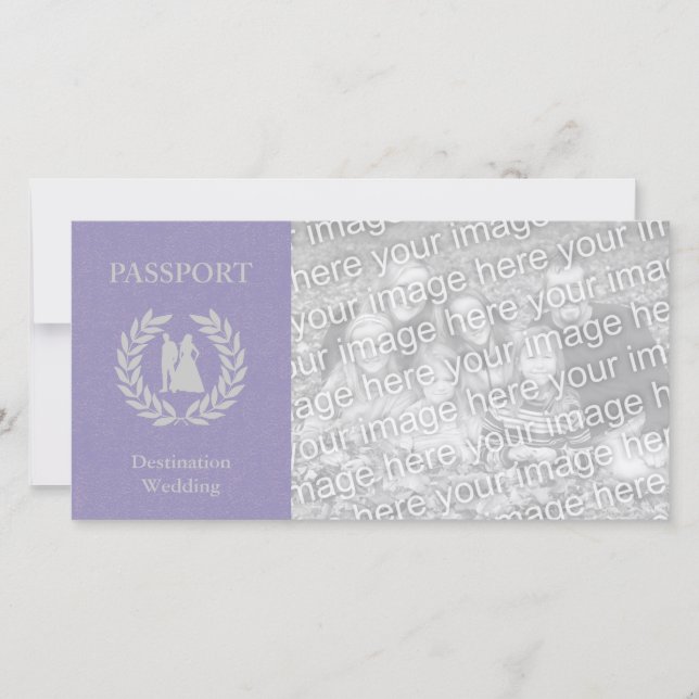 pasaporte de boda de destino (Anverso)